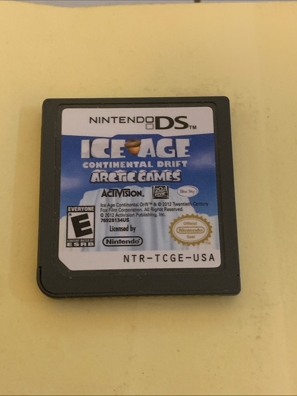 Nintendo DS Ice Age Continental Drift Game Cartridge - Blue and White